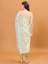 Printed Cotton Blend Unstitched Suit With Dupatta